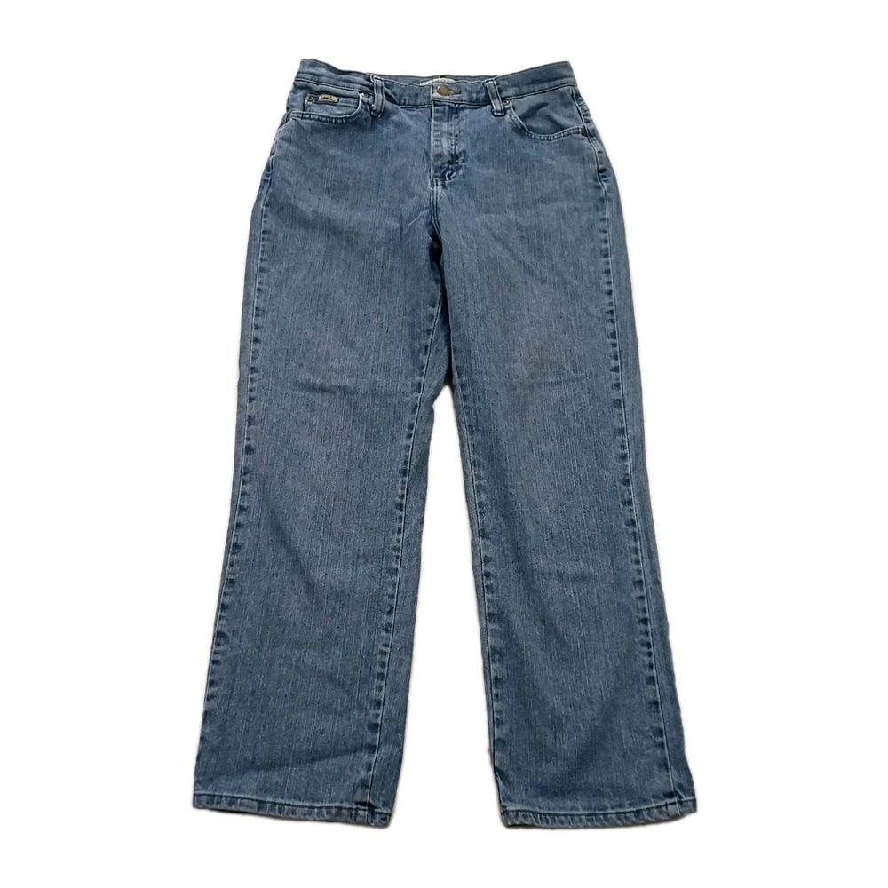 Lee Relaxed Fit Jeans Women's 8 Short Blue Medium Wash Denim Stretch‎